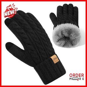 Women's Touchscreen Winter Gloves Fleece Lined Thermal Warm Cold Weather